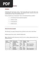 SAP Batch Derivation-Bath Determination