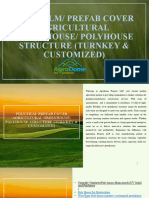 Poly-film-Prefab Cover Agricultural Greenhouse-Polyhouse Structure