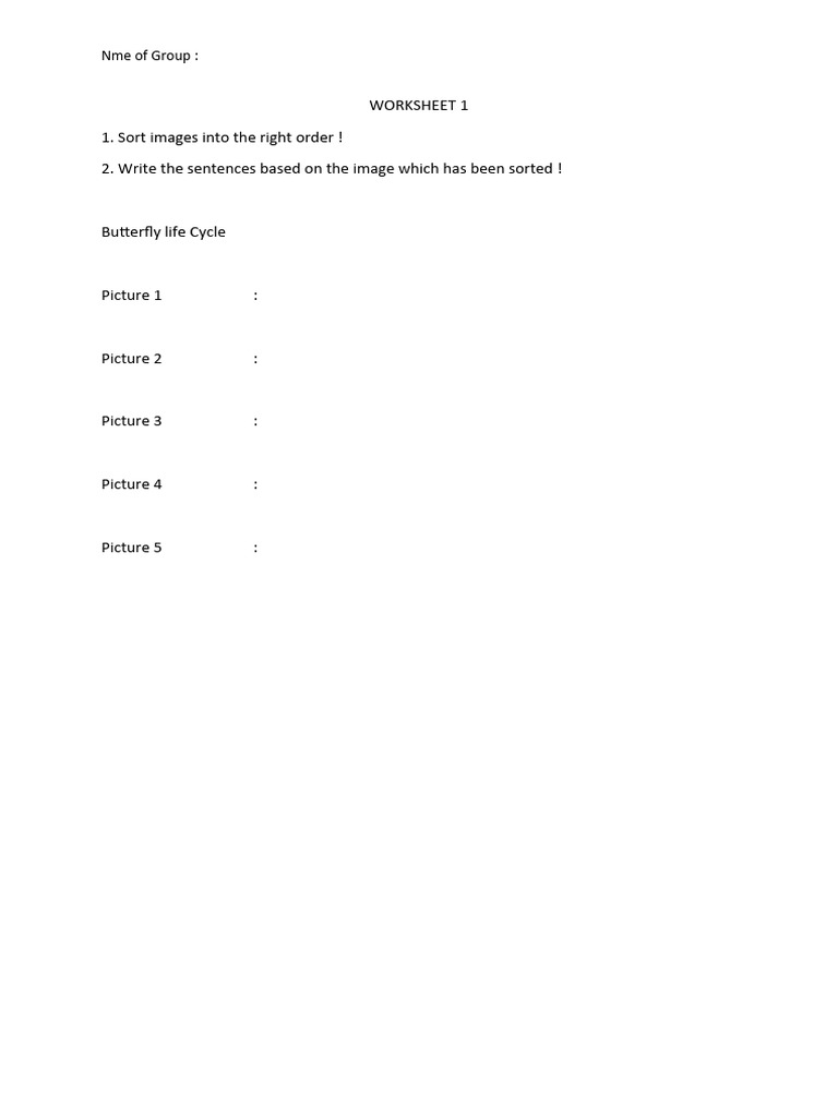 Contoh LKPD Buat Gambar Berseri | PDF
