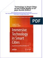 Full Ebook of Immersive Technology in Smart Cities Augmented and Virtual Reality in Iot Sagaya Aurelia Editor Online PDF All Chapter