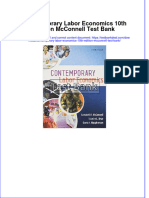 Download full Contemporary Labor Economics 10Th Edition Mcconnell Test Bank online pdf all chapter docx epub 