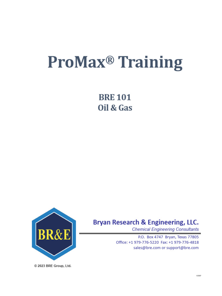 BRE 101 Oil and Gas Manual | PDF | Natural Gas Processing | Heat Exchanger