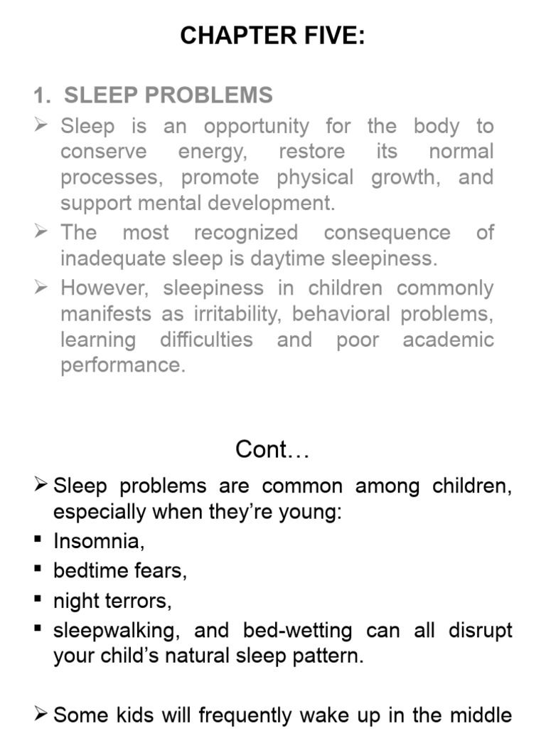 Common Sleep Disorders in Children | PDF | Developmental Disorder ...