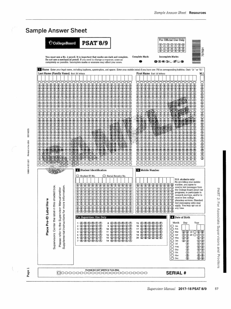 Answer Sheet | PDF