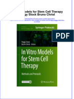 Full Ebook of in Vitro Models For Stem Cell Therapy Peggy Stock Bruno Christ Online PDF All Chapter