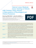 HIIT Vs MICT in Patients With Coronary Artery Disease - A Meta-Analysis of Physiological and Clinical Parameters