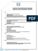 System Analysis and Design SAD