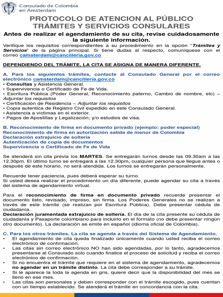 Guía de Trámites Consulares | PDF | Derecho