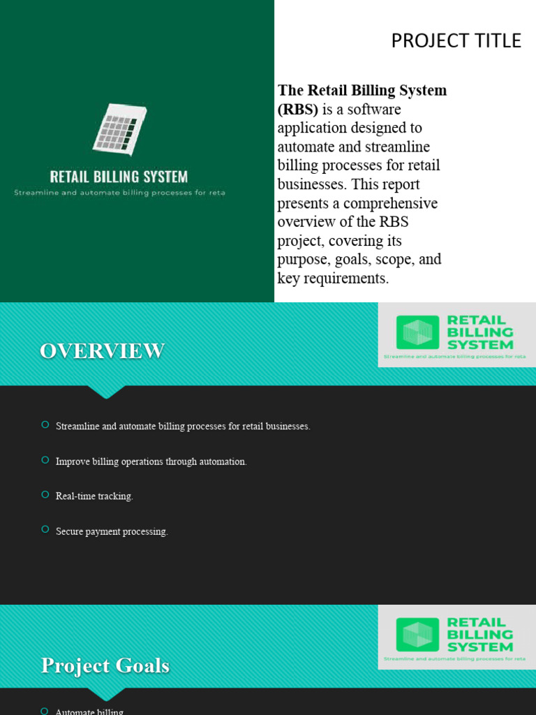 Project Title: The Retail Billing System (RBS) Is A Software | PDF ...