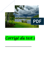 Corrigé du test 1