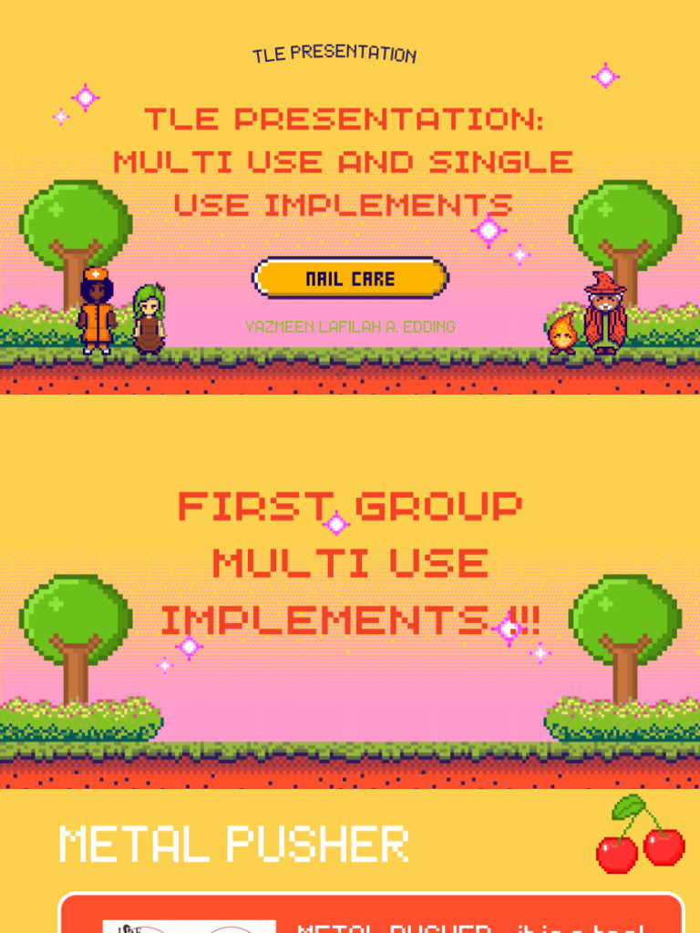 Tle Presentation Multi Use and Single Use Implements | PDF