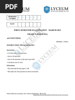 Grade 9 Edexcel Accounting