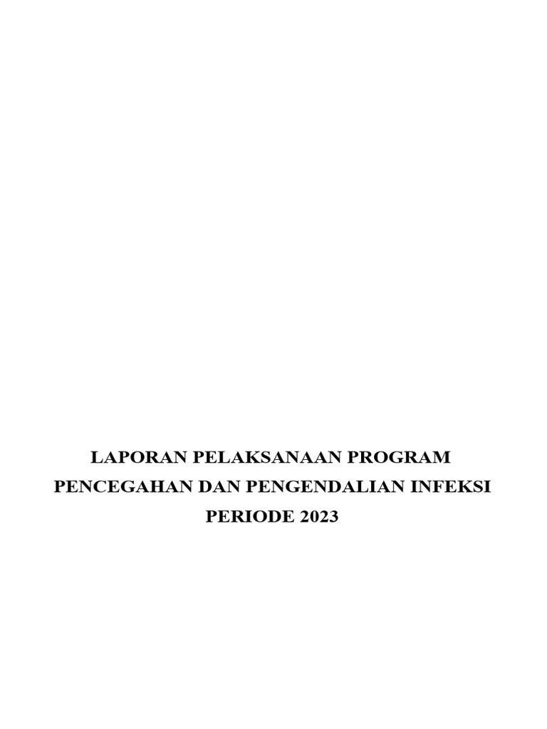 Laporan Kegiatan PPI Klinik Permata 2023 | PDF