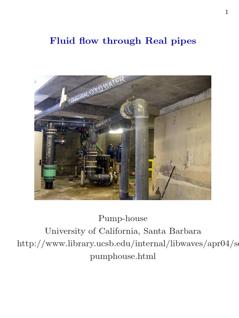 0003 Hydraulic Losses in Pipes PDF Flow Measurement Fluid Dynamics