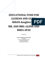 EDUCATIONAL FUND FOR GLEHIAN AND GLENN RHIAN Daughters of