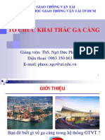 Khai Thác Ga Cảng