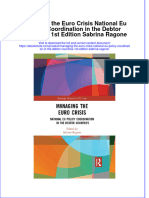 Full Ebook of Managing The Euro Crisis National Eu Policy Coordination in The Debtor Countries 1St Edition Sabrina Ragone Online PDF All Chapter