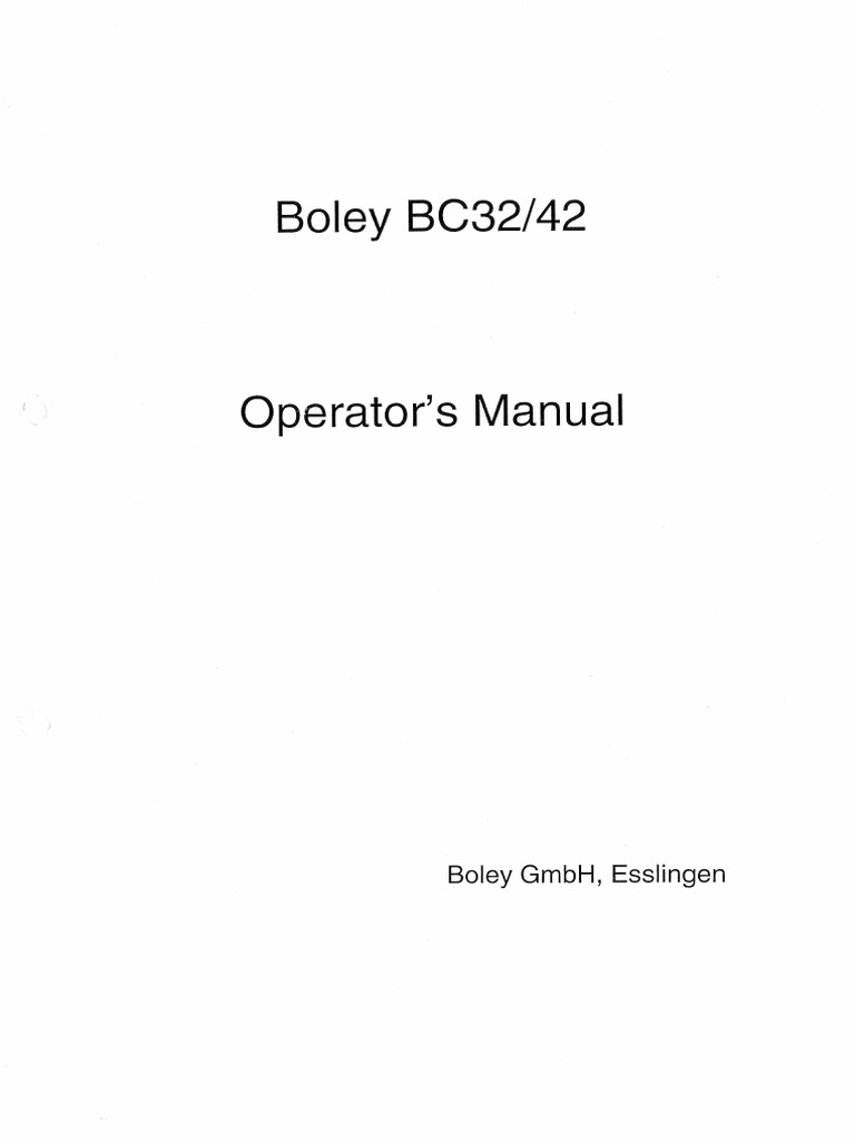 Operator's Manual | PDF