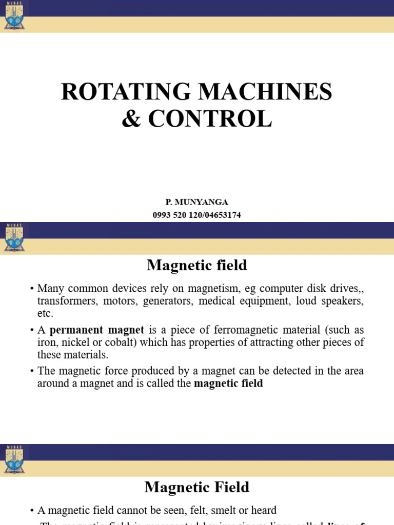 Understanding Rotating Machines & Magnetism | PDF | Electric Motor ...