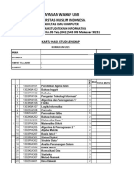 Tabulasi Nilai Kurikulum TI