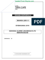 XHOSA HL P2 GR9 MEMO NOV2019 D - Hlayiso - Com