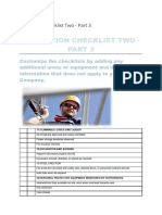 Inspection Checklist 3