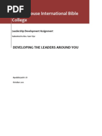 Developing the Leaders Around You Assignment to Rev. Sam Oye