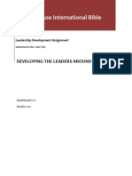 Developing The Leaders Around You Assignment To Rev. Sam Oye