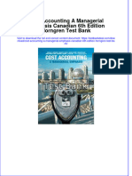 Full Cost Accounting A Managerial Emphasis Canadian 6Th Edition Horngren Test Bank Online PDF All Chapter