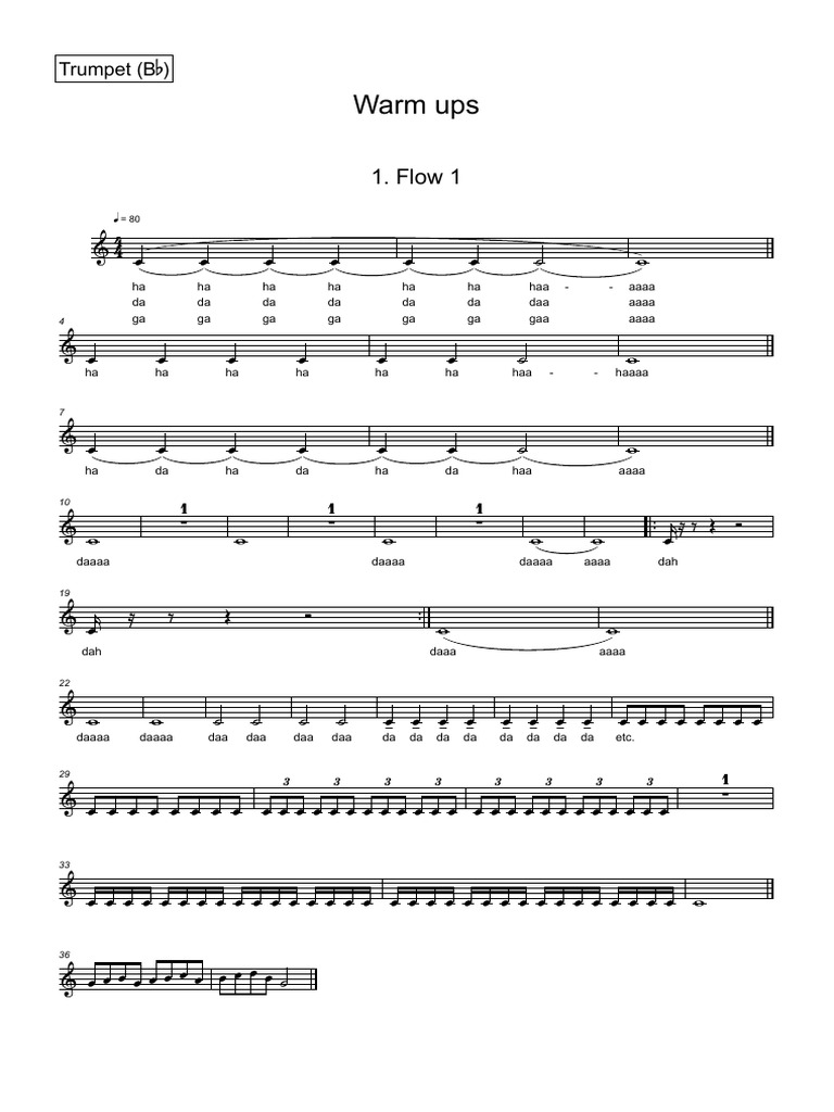 Warmuptrumpet | PDF