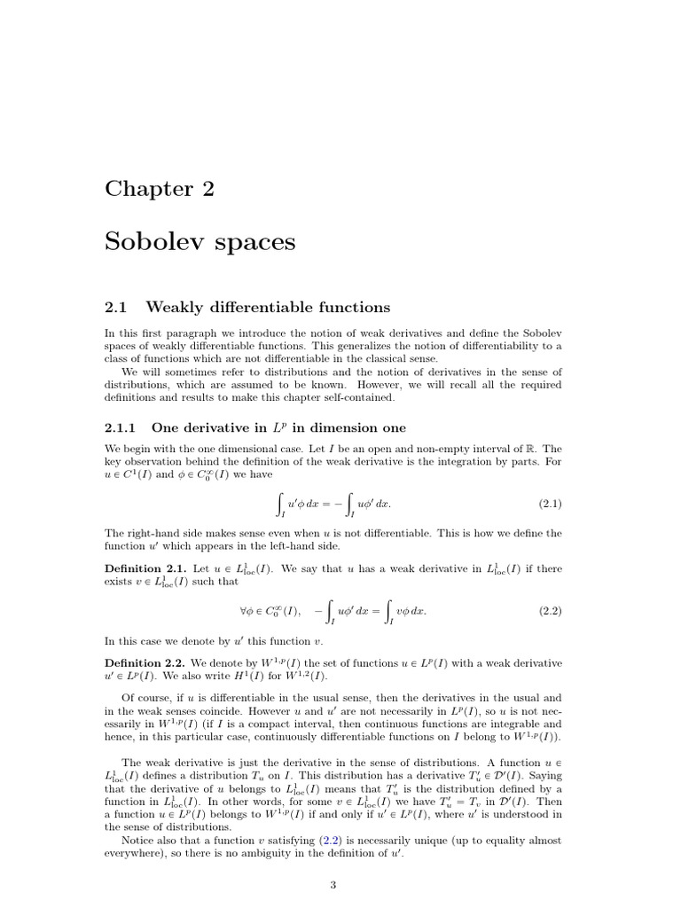Sobolev Space | Download Free PDF | Function (Mathematics ...