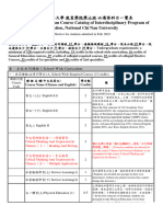 112級教育學院學士班必選修科目一覽表 (配合共同及通識教育課程架構修訂)