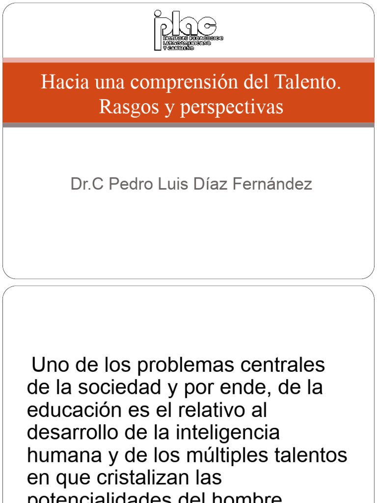 Comprendiendo el Talento Humano | PDF | Inteligencia | Dotamiento ...