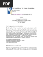 The Principles of The French Constitution