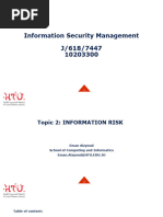 Topic 2 - Information Risks