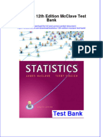 Full Statistics 12Th Edition Mcclave Test Bank Online PDF All Chapter