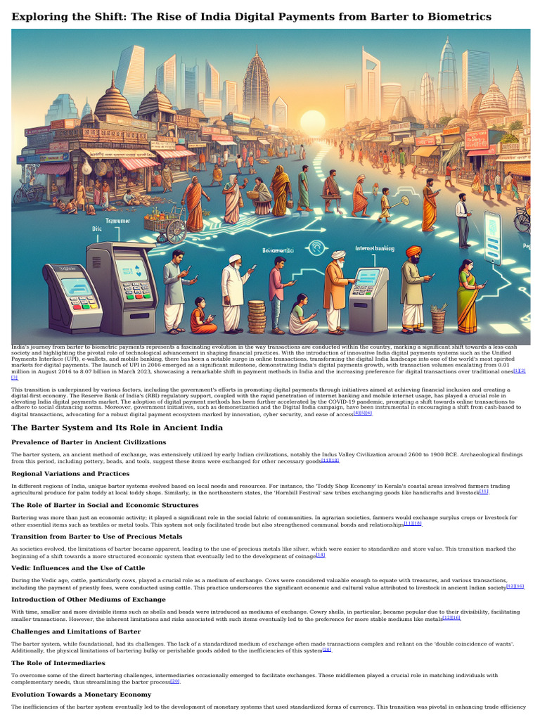 Exploring The Shift - The Rise of India Digital Payments From Barter To ...