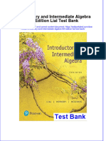 Full Introductory and Intermediate Algebra 6Th Edition Lial Test Bank Online PDF All Chapter