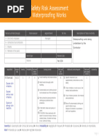 Waterproofing Works Risk Assessment | PDF | Personal Protective ...