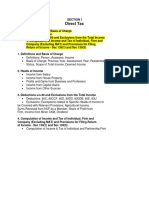 PGDFM Taxation Syllabus Notes PDF Format