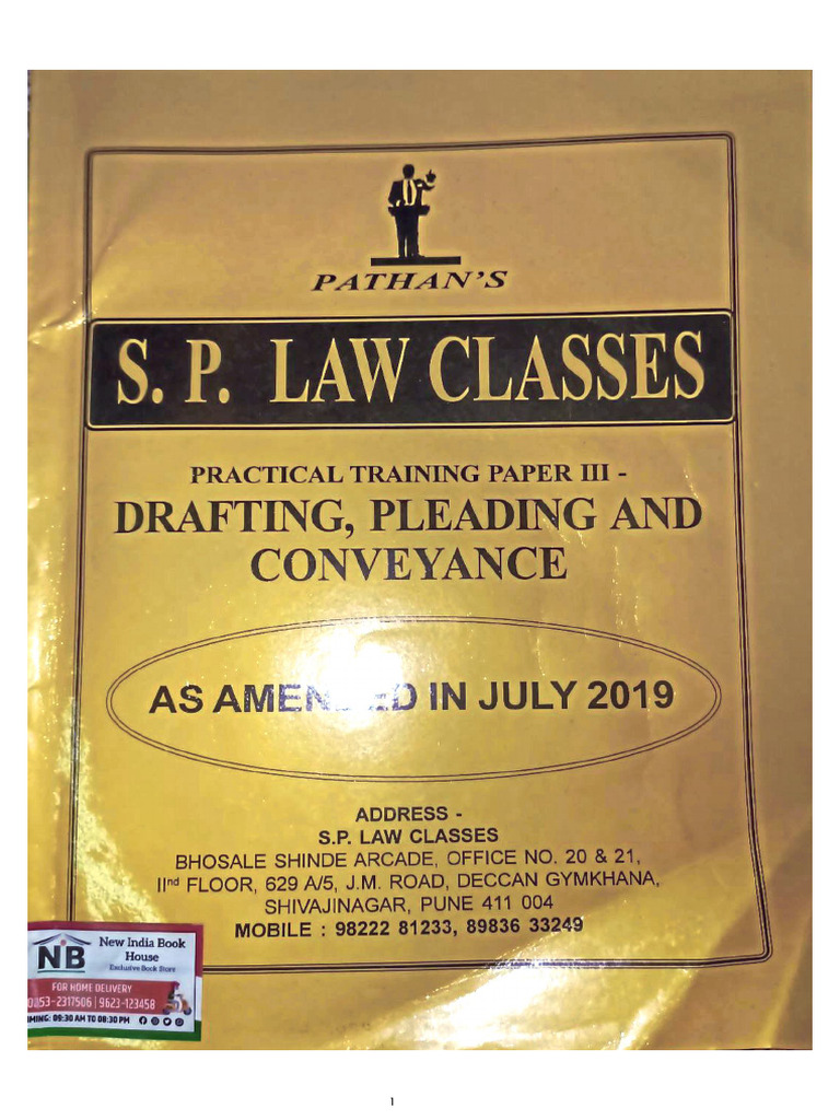 Notes de droit SP Pathan | PDF