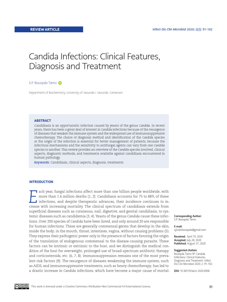 Candida Infections: Diagnosis & Treatment | PDF | Candidiasis | Candida ...