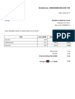 Ride Invoice From Bolt 22