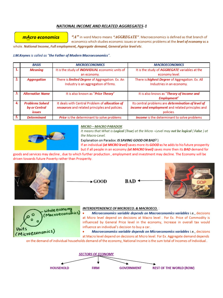 National Income and Related Aggregates 1 | Download Free PDF ...