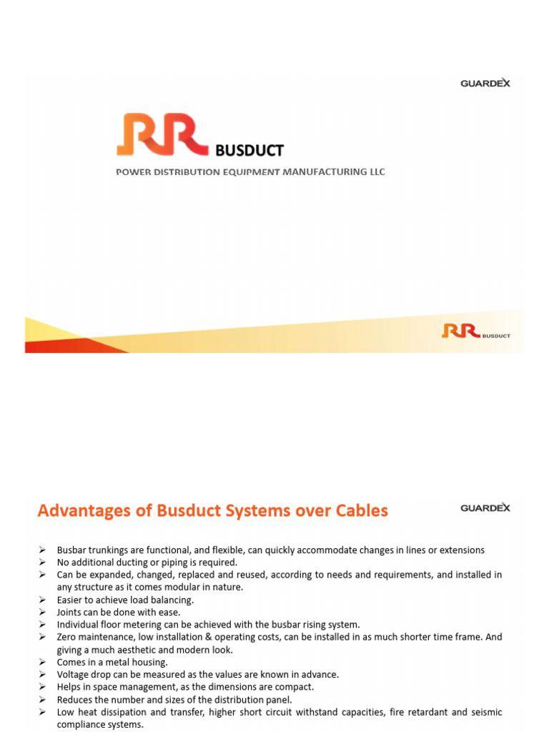 Busduct Systems: Advantages & Applications | PDF | Insulator ...