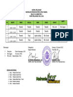 Jadwal Pelajaran 2B