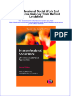 Full Ebook of Interprofessional Social Work 2Nd Edition Anne Quinney Trish Hafford Letchfield Online PDF All Chapter