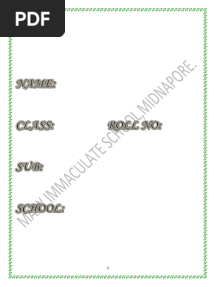Project For Class 10 Eng