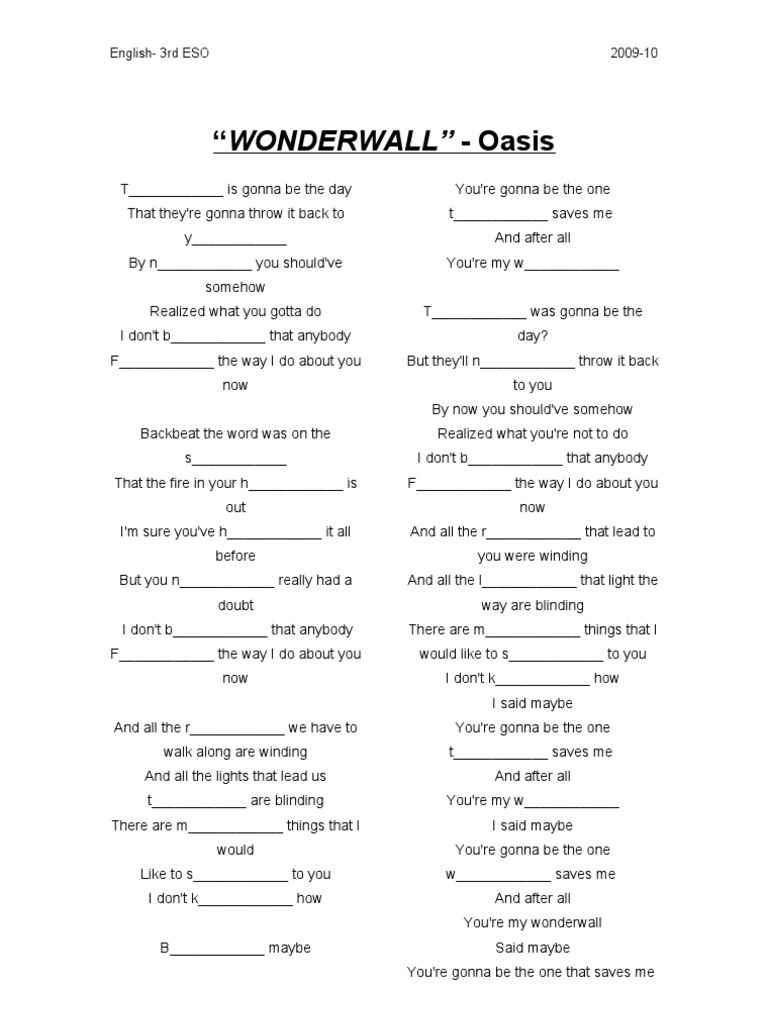 Wonder Wall | PDF | Language Arts & Discipline | Young Adult