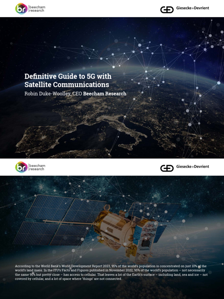5G and Satellite IoT Integration Guide | PDF | Internet Of Things ...